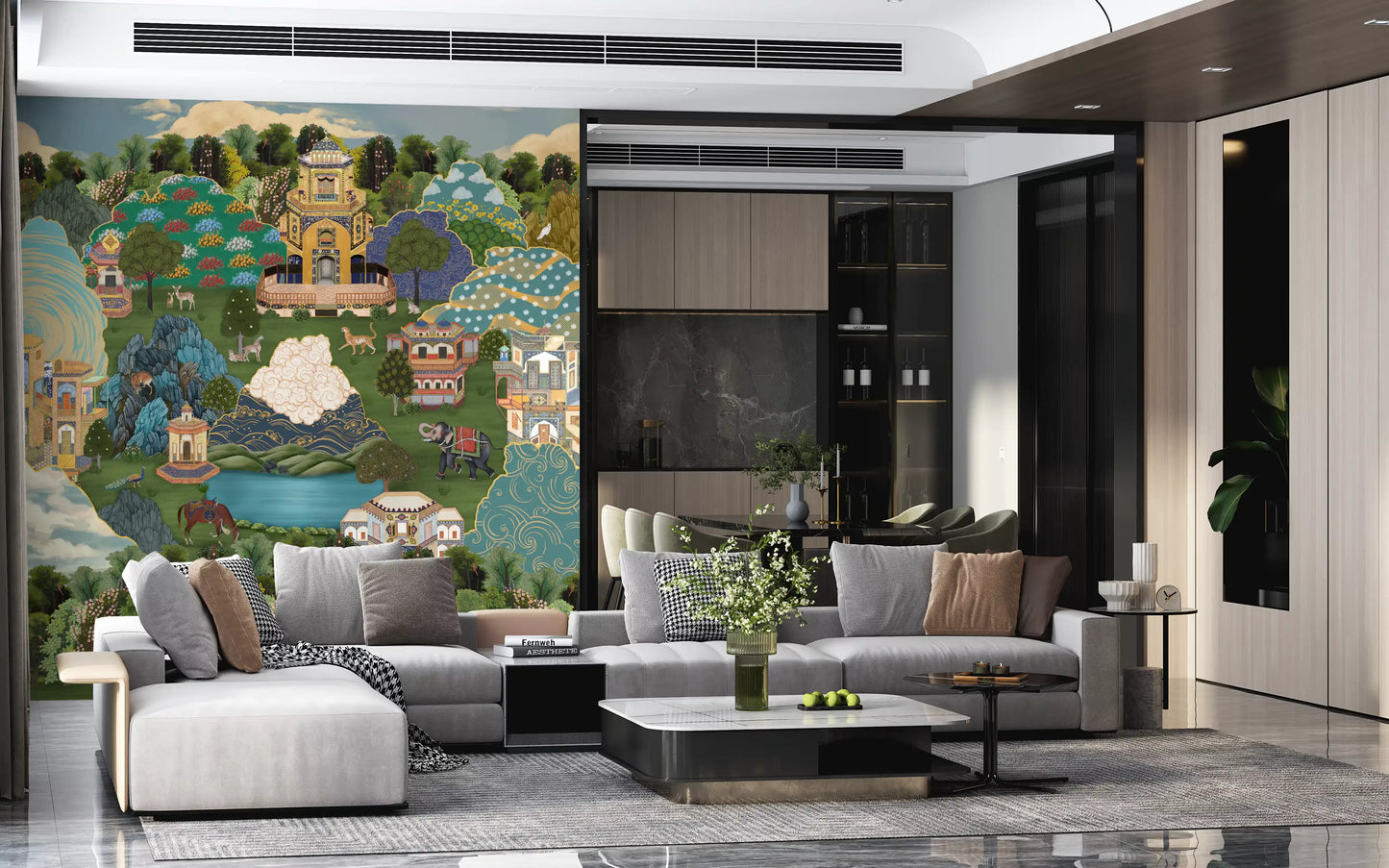 Royal Gardens of Mystical Lands Wall Mural