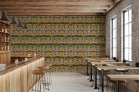 Café nook with the Royal Garden Reprise wallpaper 