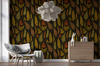 Tall fronds and tiny leaflets fill an open Nursers area in this fern wallpaper.
