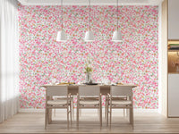 Sweet and gentle in the Dining room with Watercolor Dance wallpaper