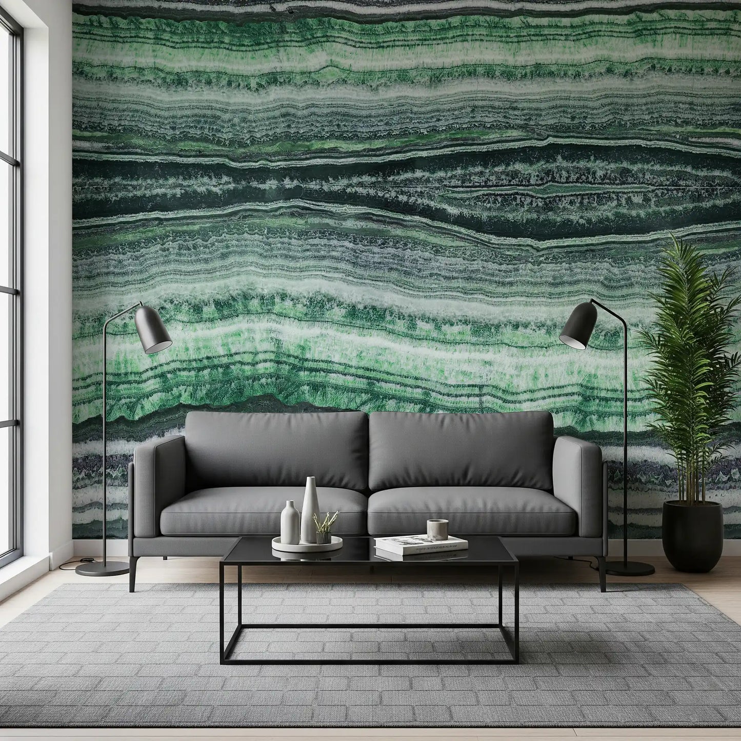 Jade Veins Wall Mural