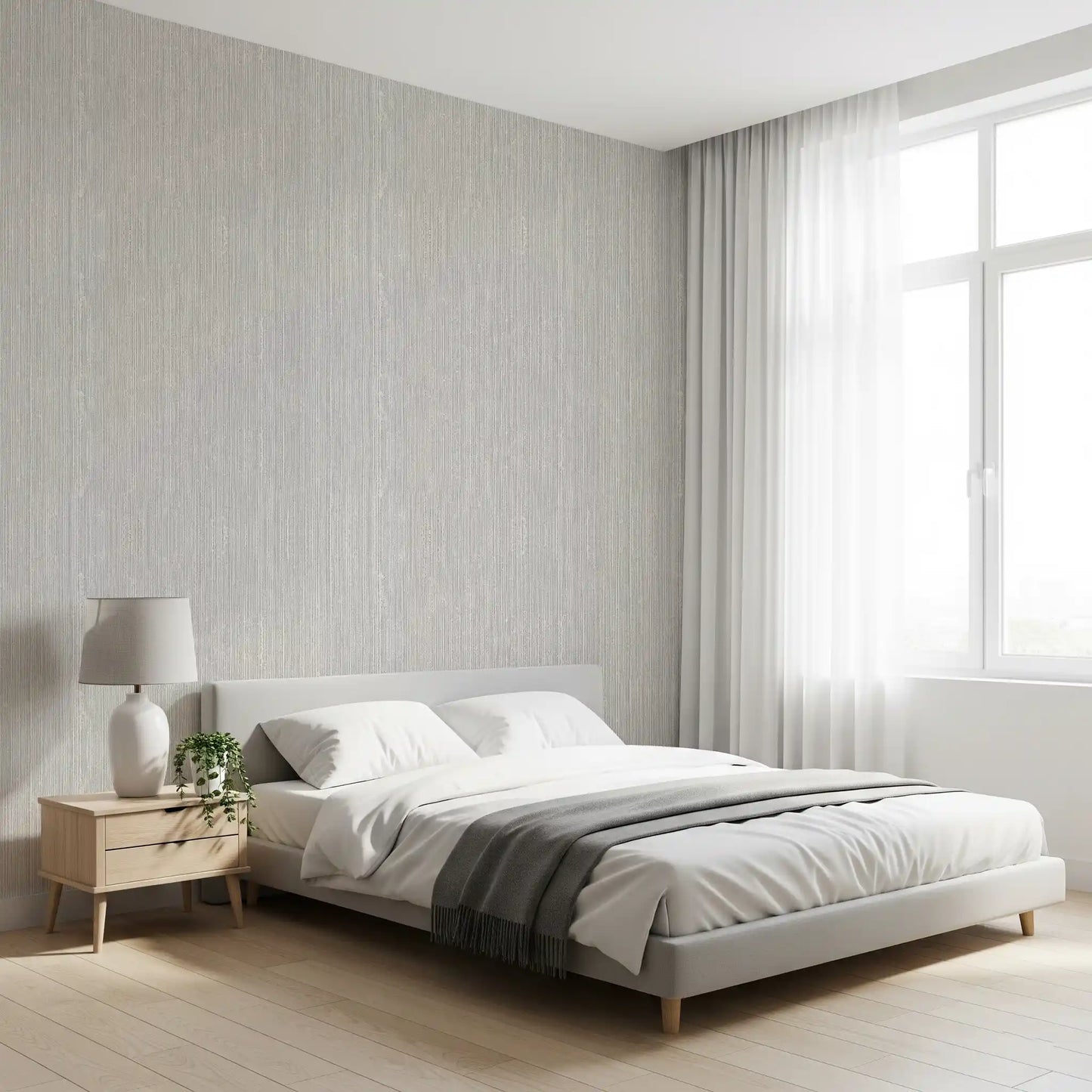 Vertical Linen Serenity Wallpaper⁠
