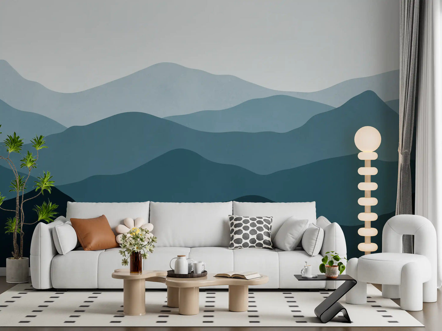 Layered Horizon 2 Wall Mural