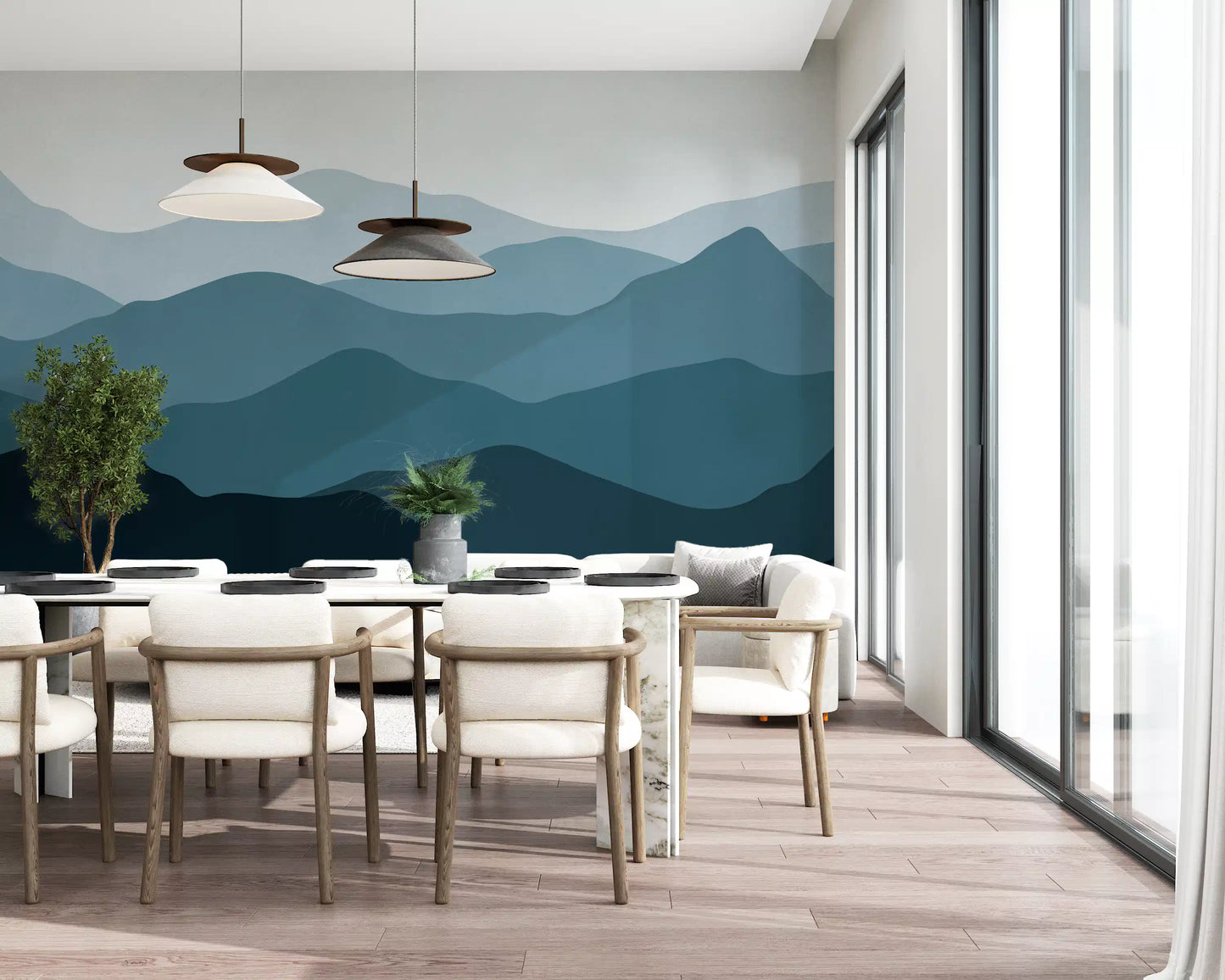 Layered Horizon 2 Wall Mural