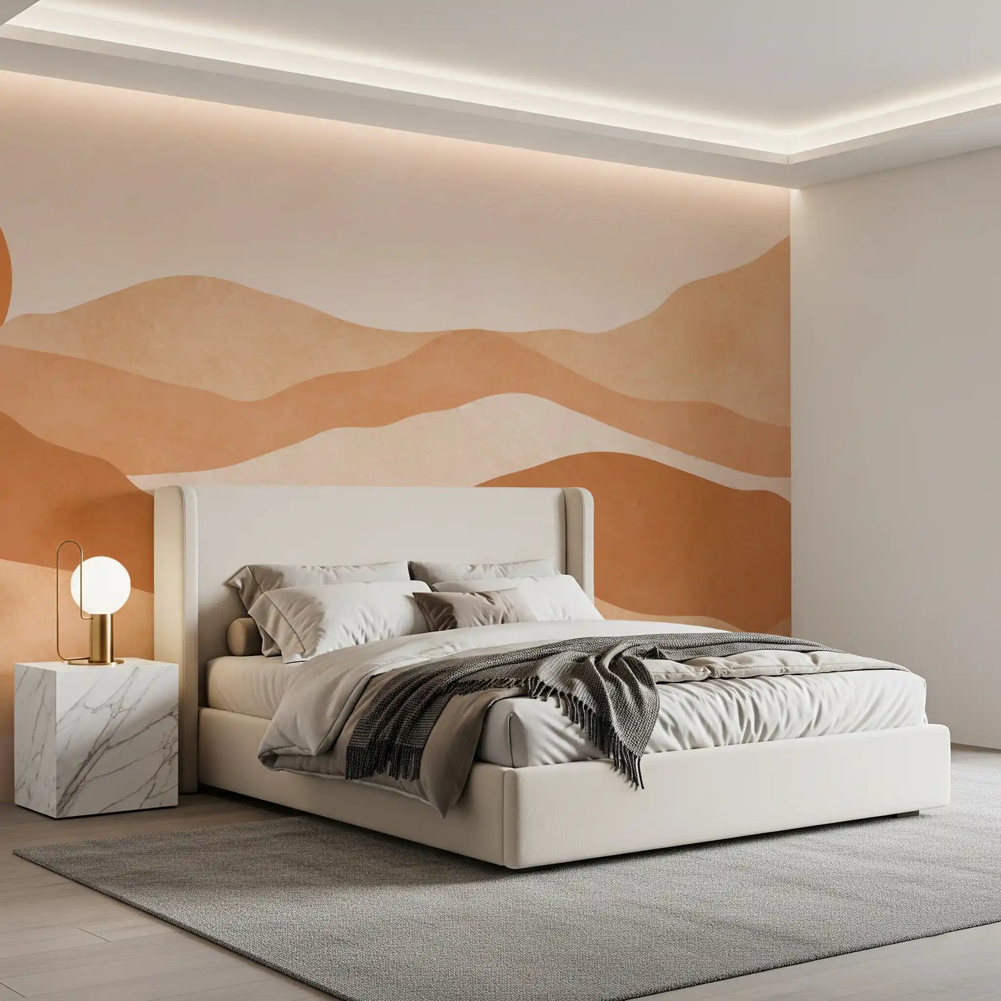 Earthen Mountain Layers Wall Mural