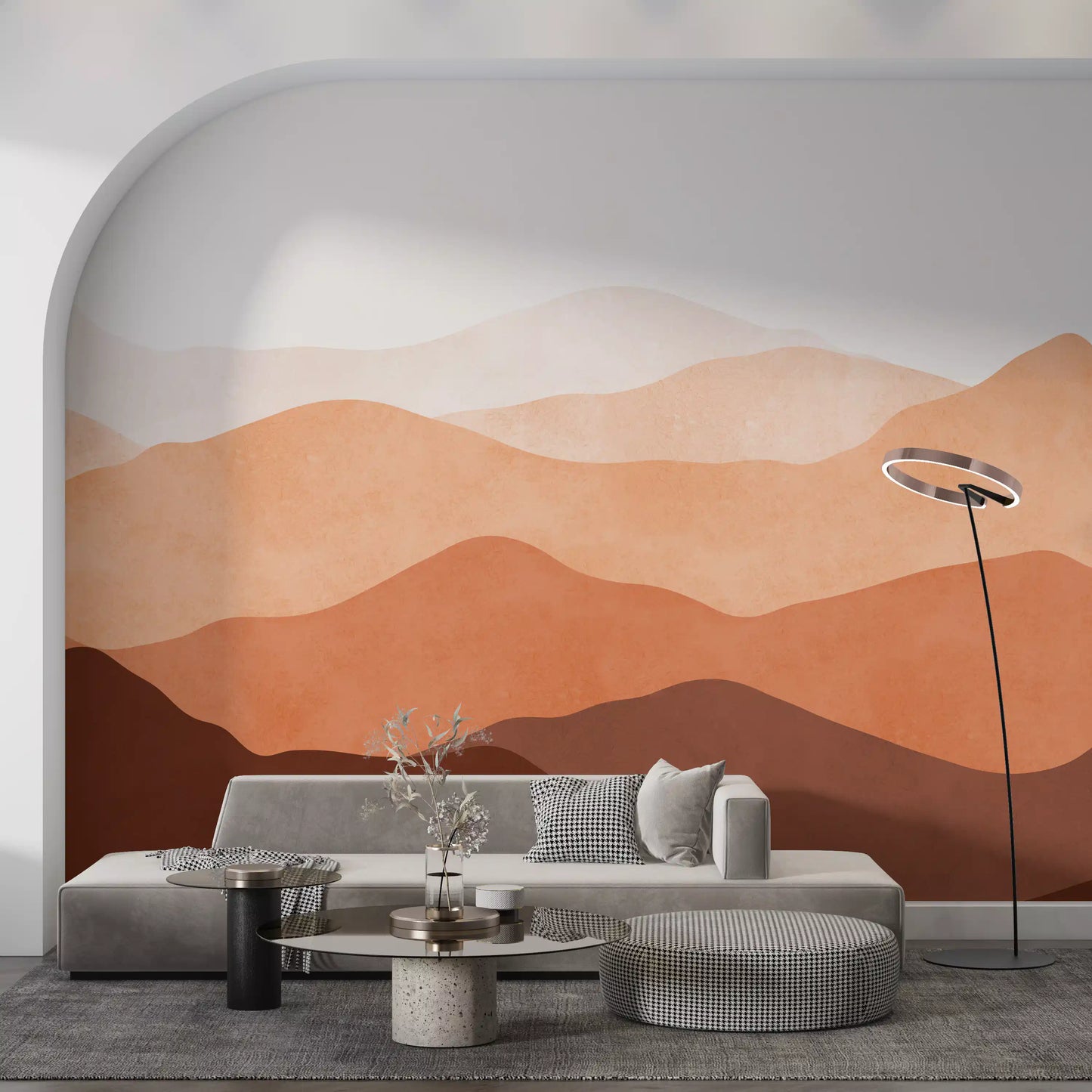 Earthy Ridge Panorama Wall Mural