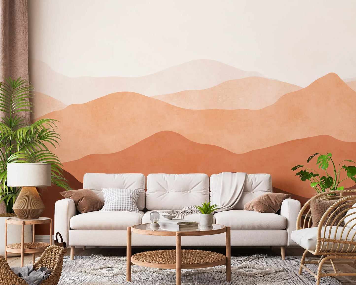 Earthy Ridge Panorama Wall Mural