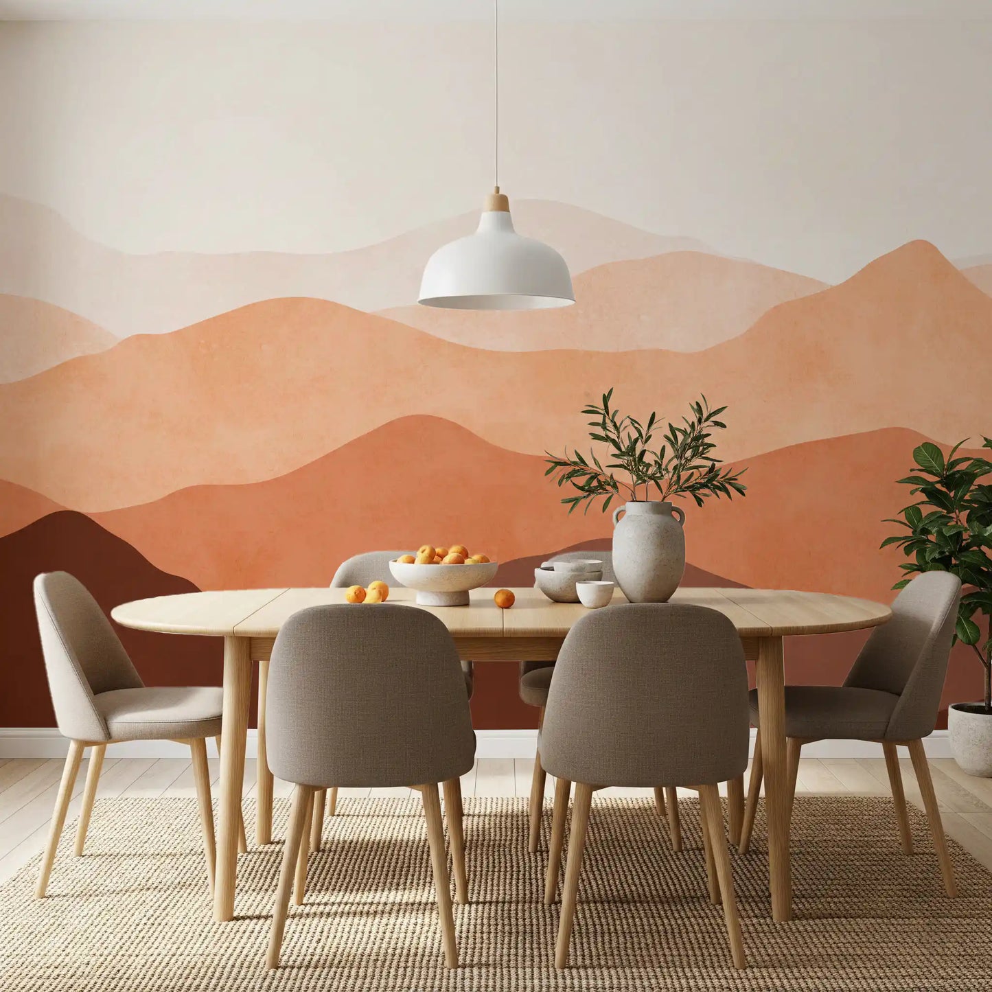 Earthy Ridge Panorama Wall Mural
