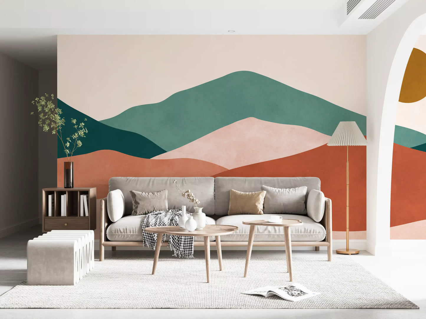 Desert Horizon Layers Wall Mural