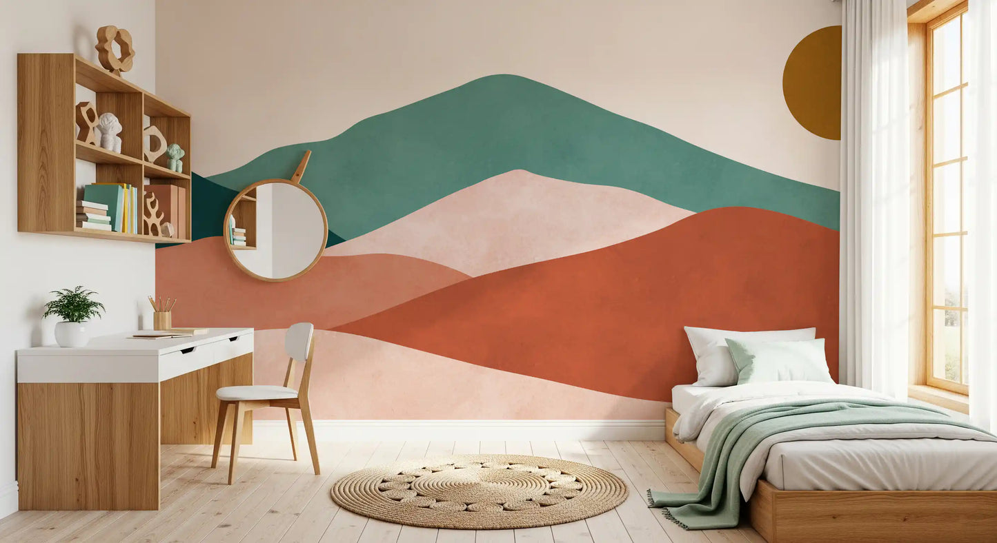 Desert Horizon Layers Wall Mural