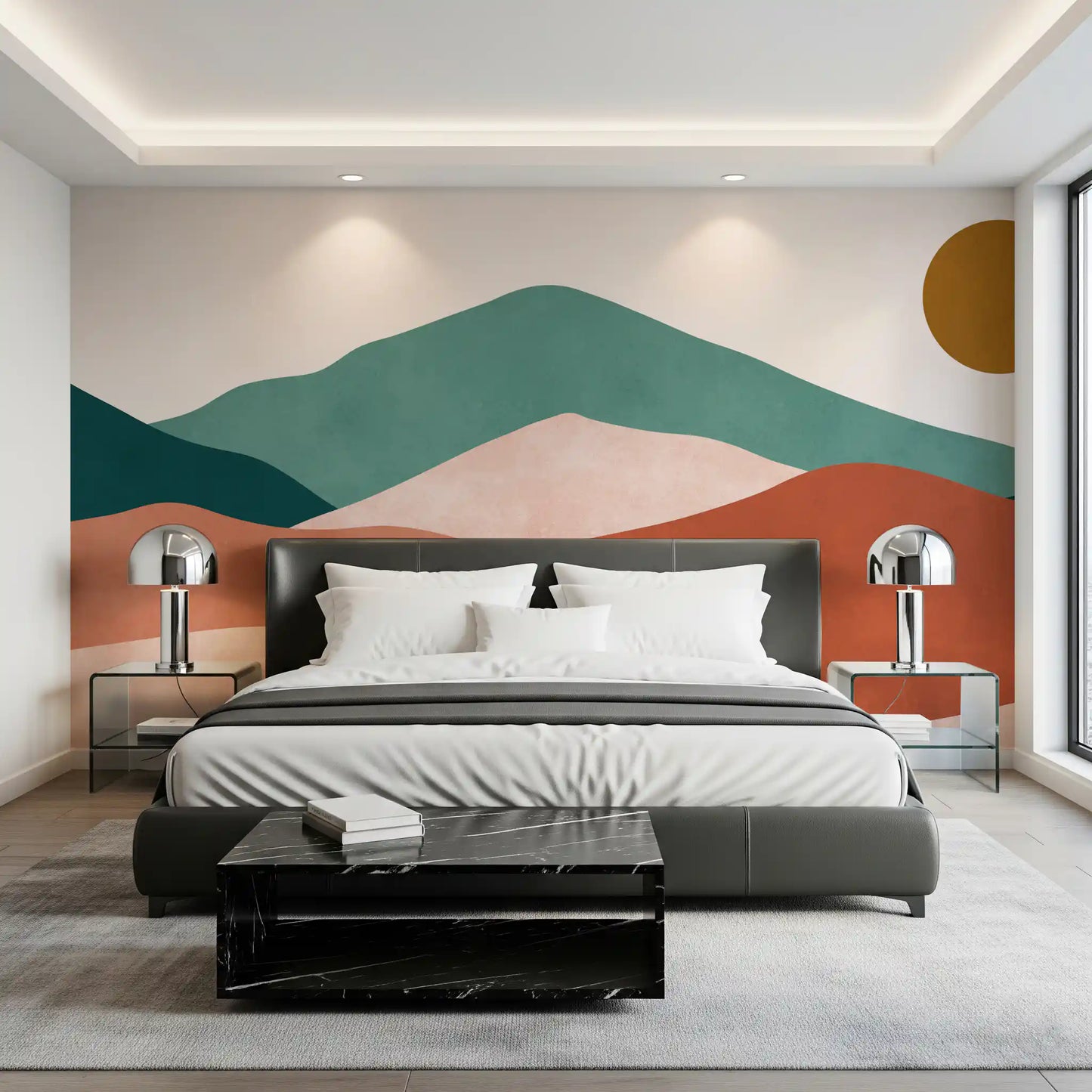 Desert Horizon Layers Wall Mural