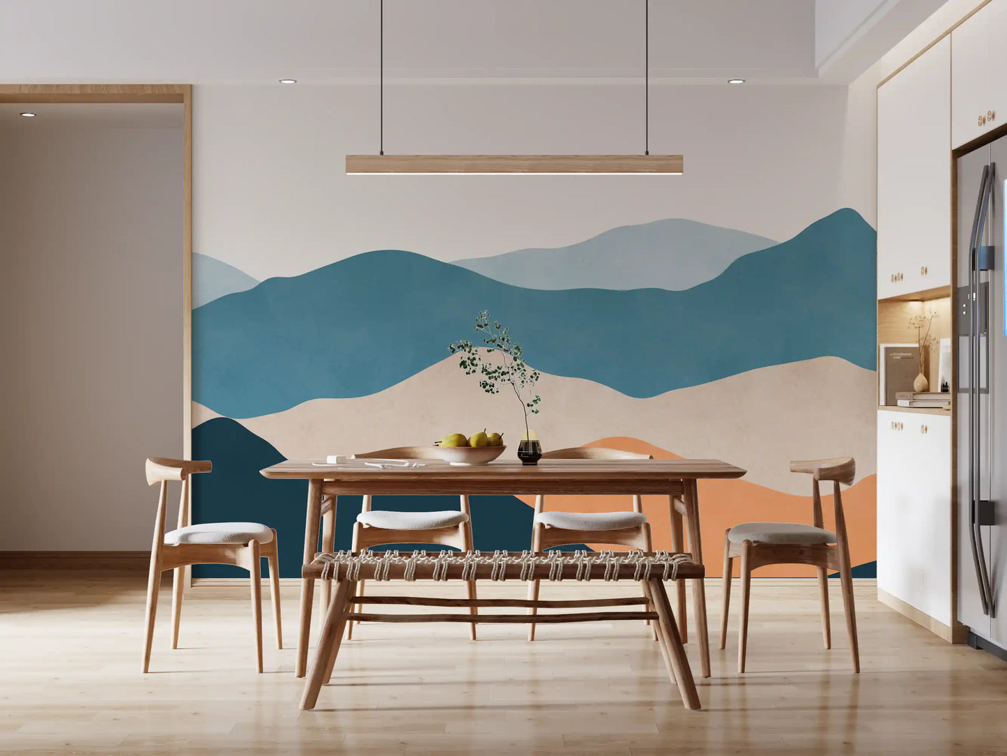 Desert Horizon Layers Wall Mural