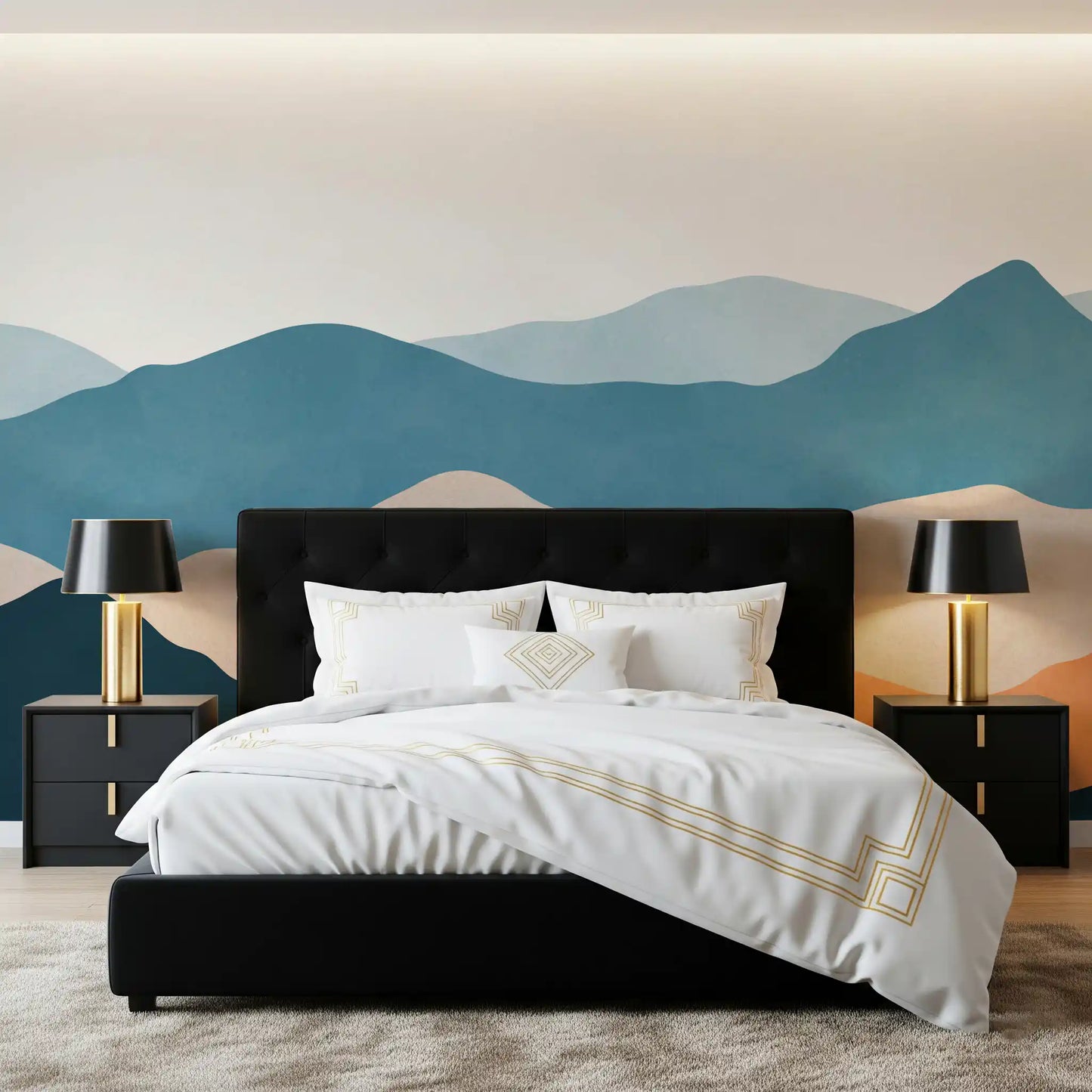 Desert Horizon Layers Wall Mural