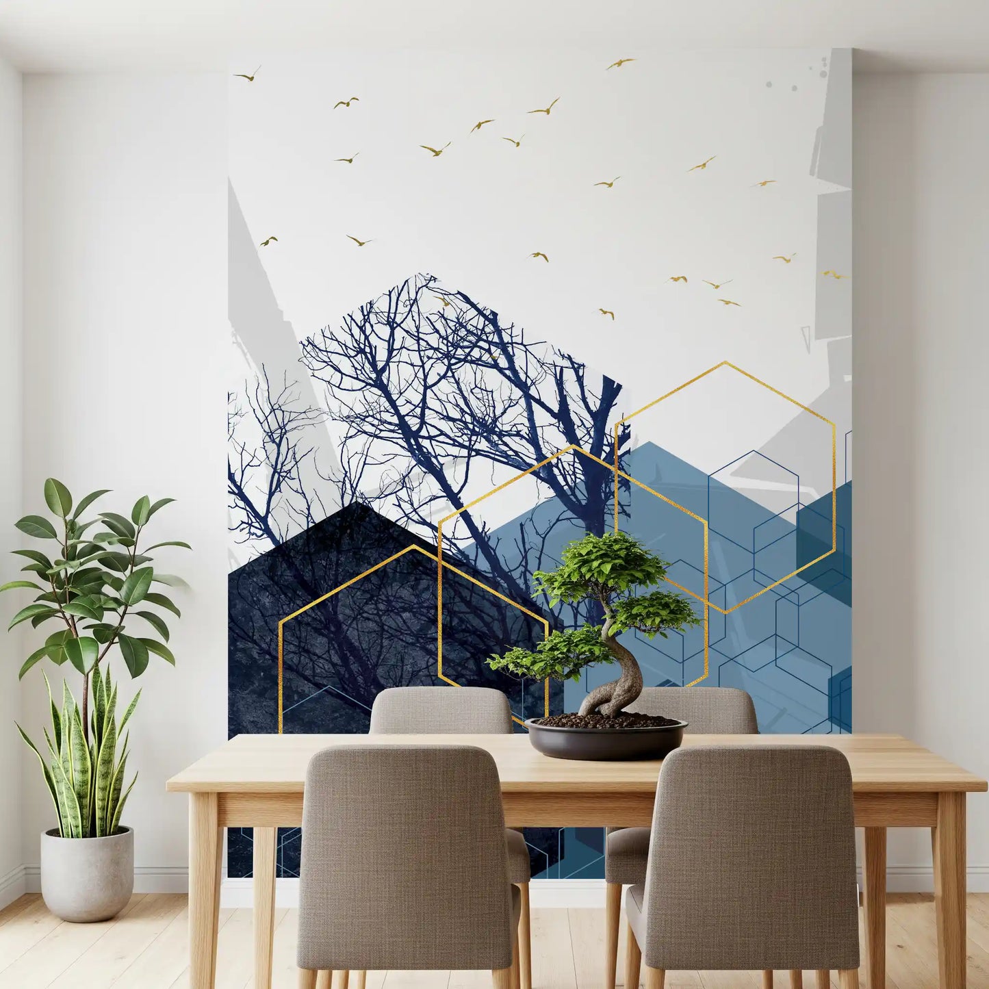 Azure Geometry 2 Wall Mural