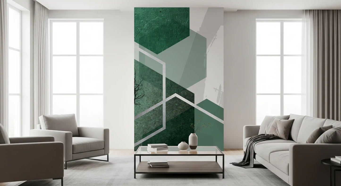 Geometric Canopy Flight Wall Mural
