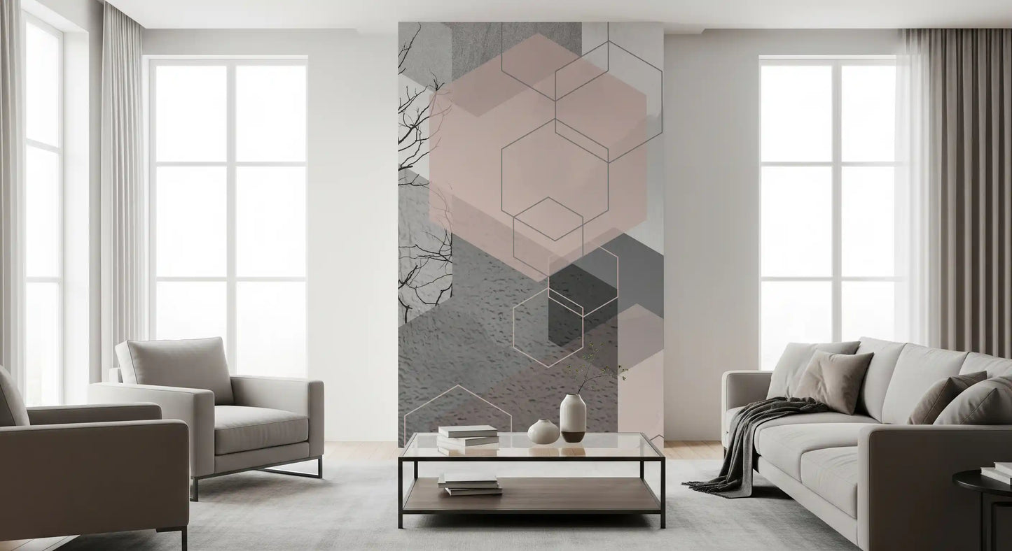 Geometric Serenity Wall Mural