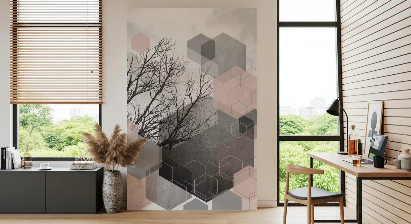 Geometric Serenity Wall Mural