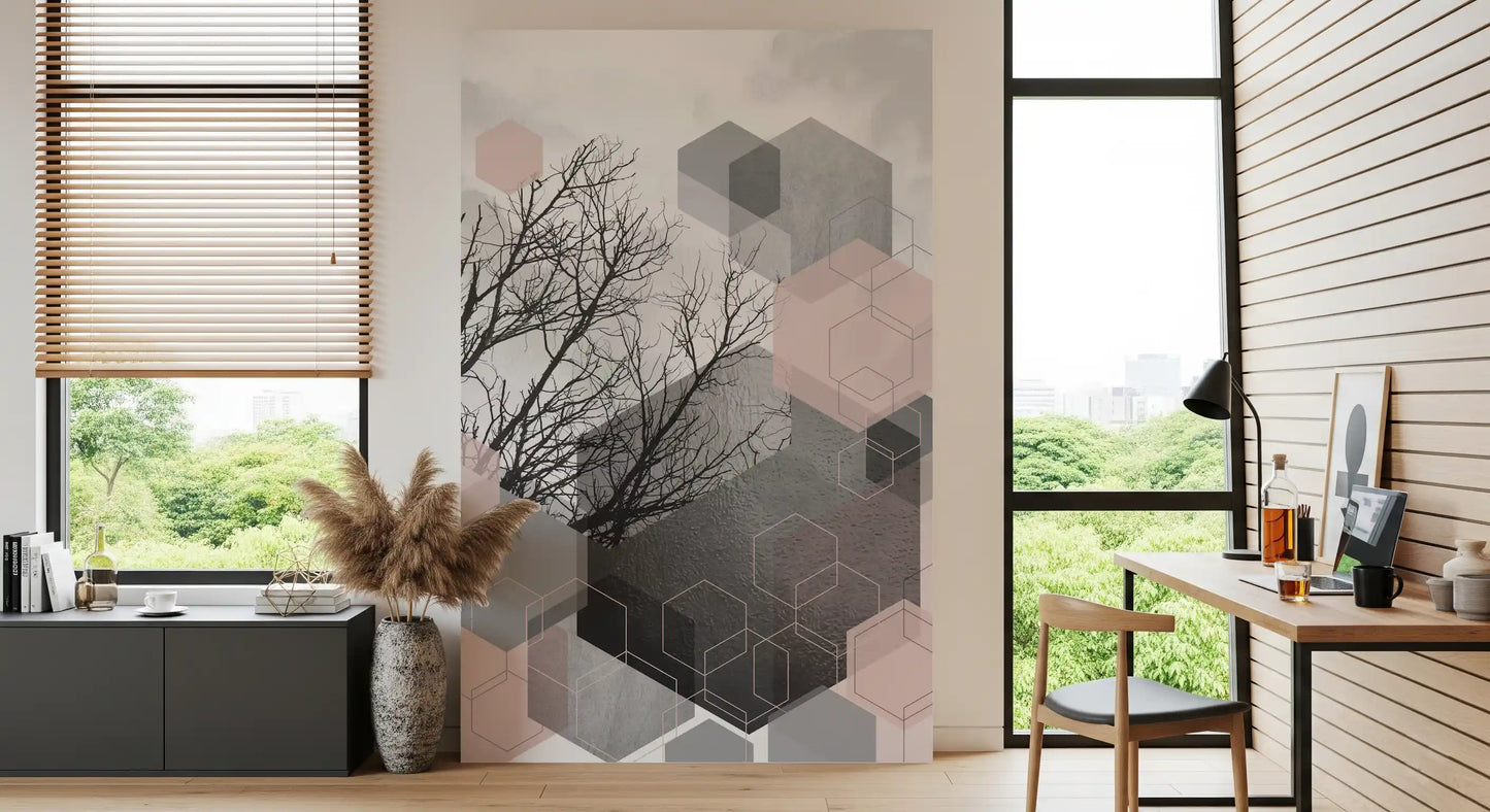 Geometric Serenity Wall Mural