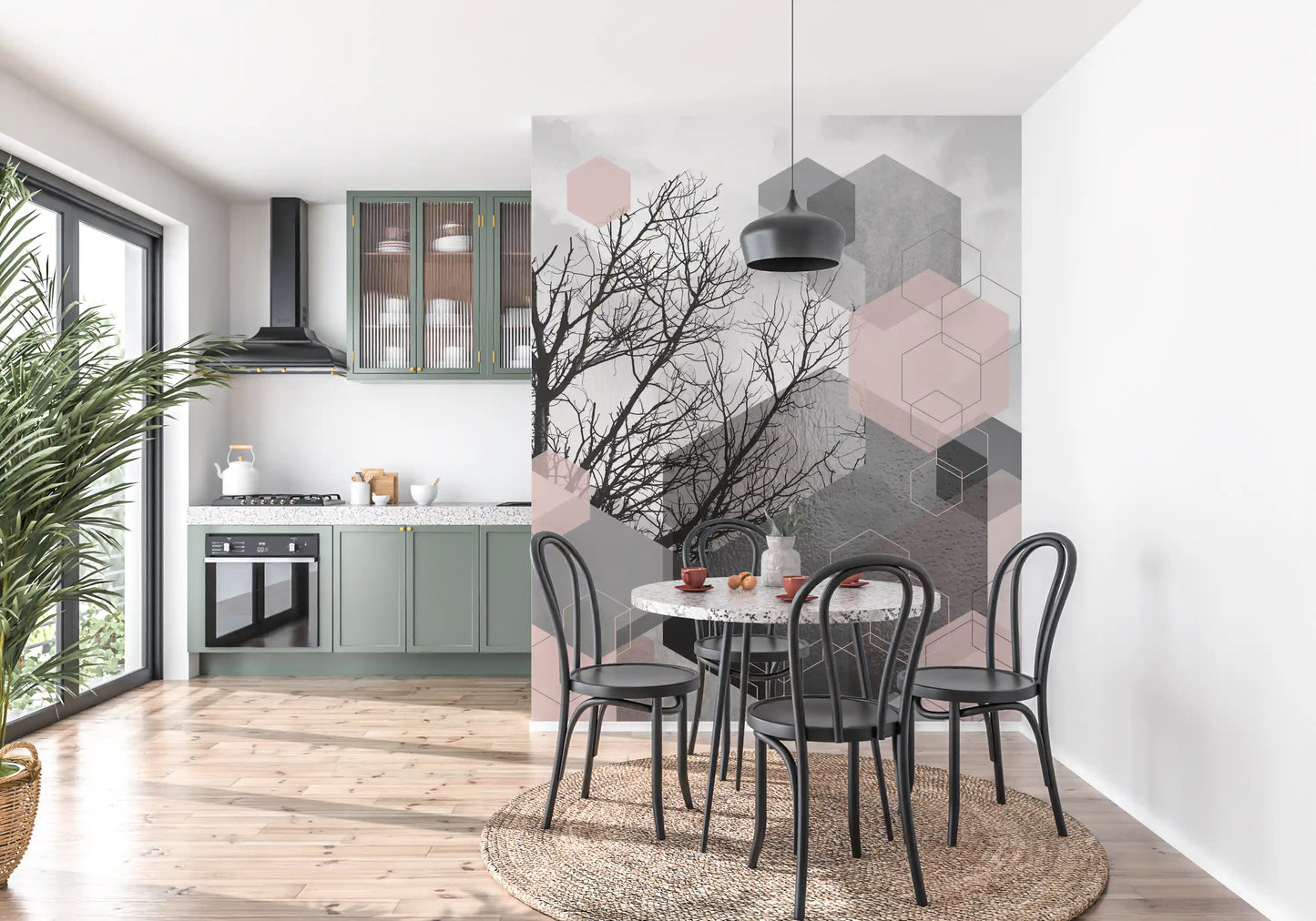 Geometric Serenity Wall Mural