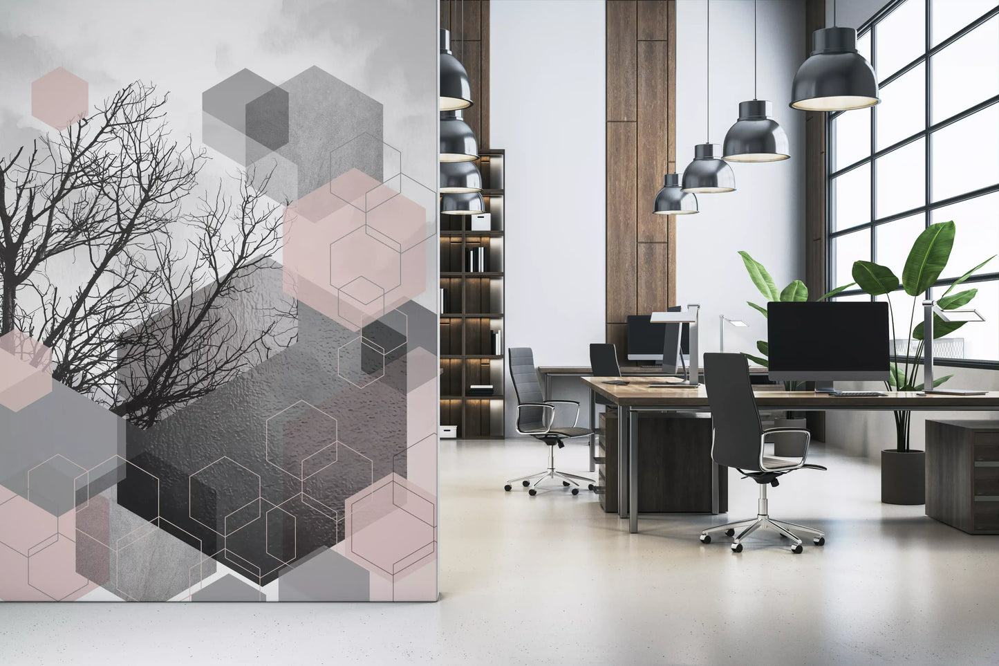Geometric Serenity Wall Mural