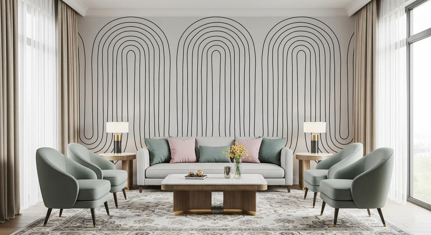 Subtle Arch Rhythm 2 Wall Mural