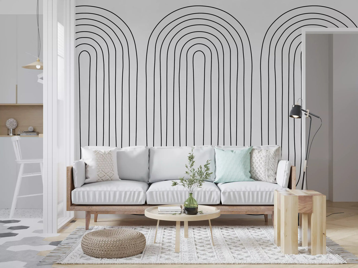 Subtle Arch Rhythm 2 Wall Mural