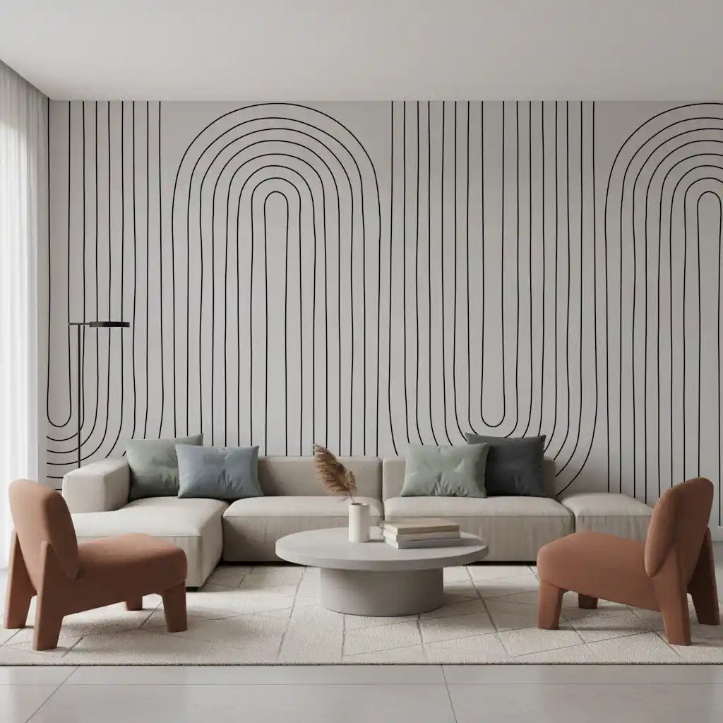 Subtle Arch Rhythm Wall Mural