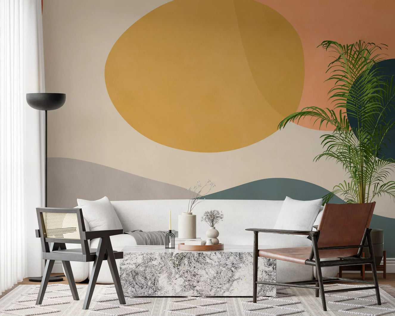 Abstract Earth Forms Wall Mural