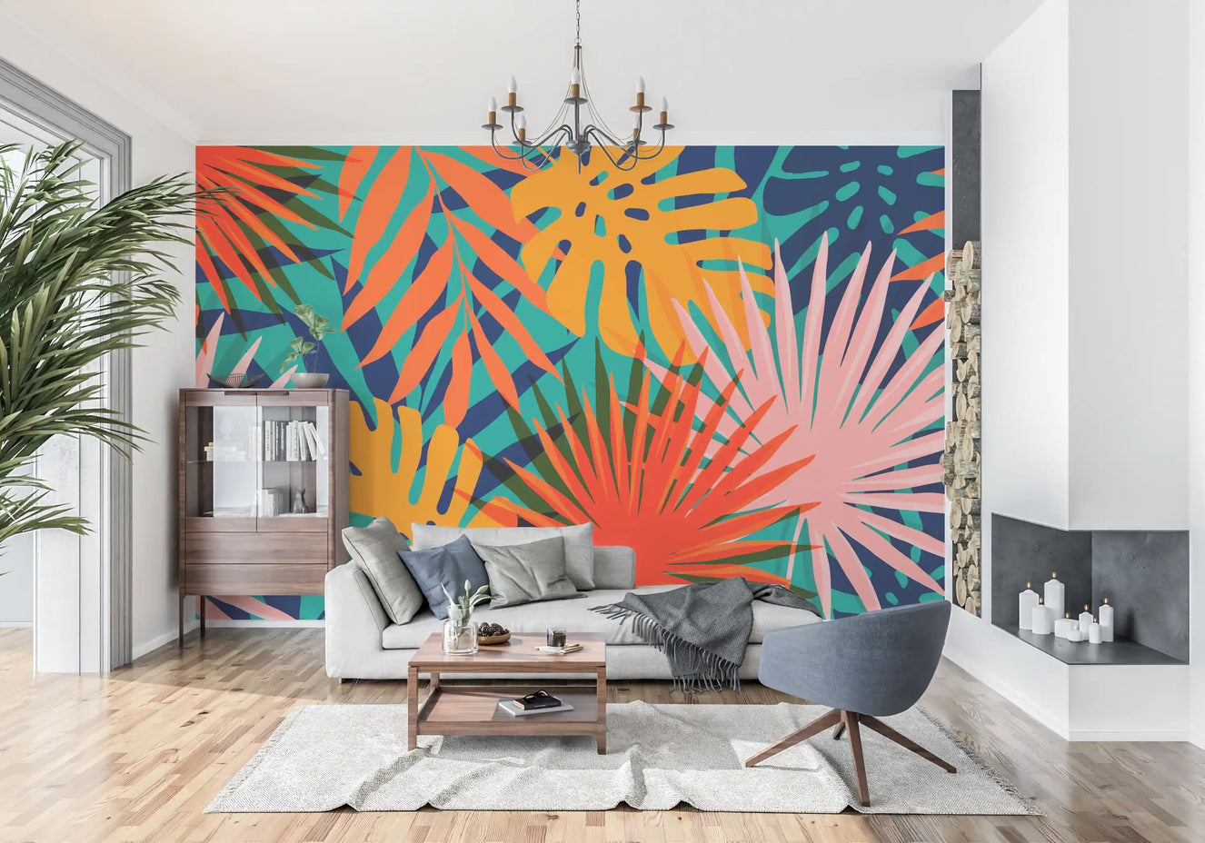 Tropical pattern Wall Mural