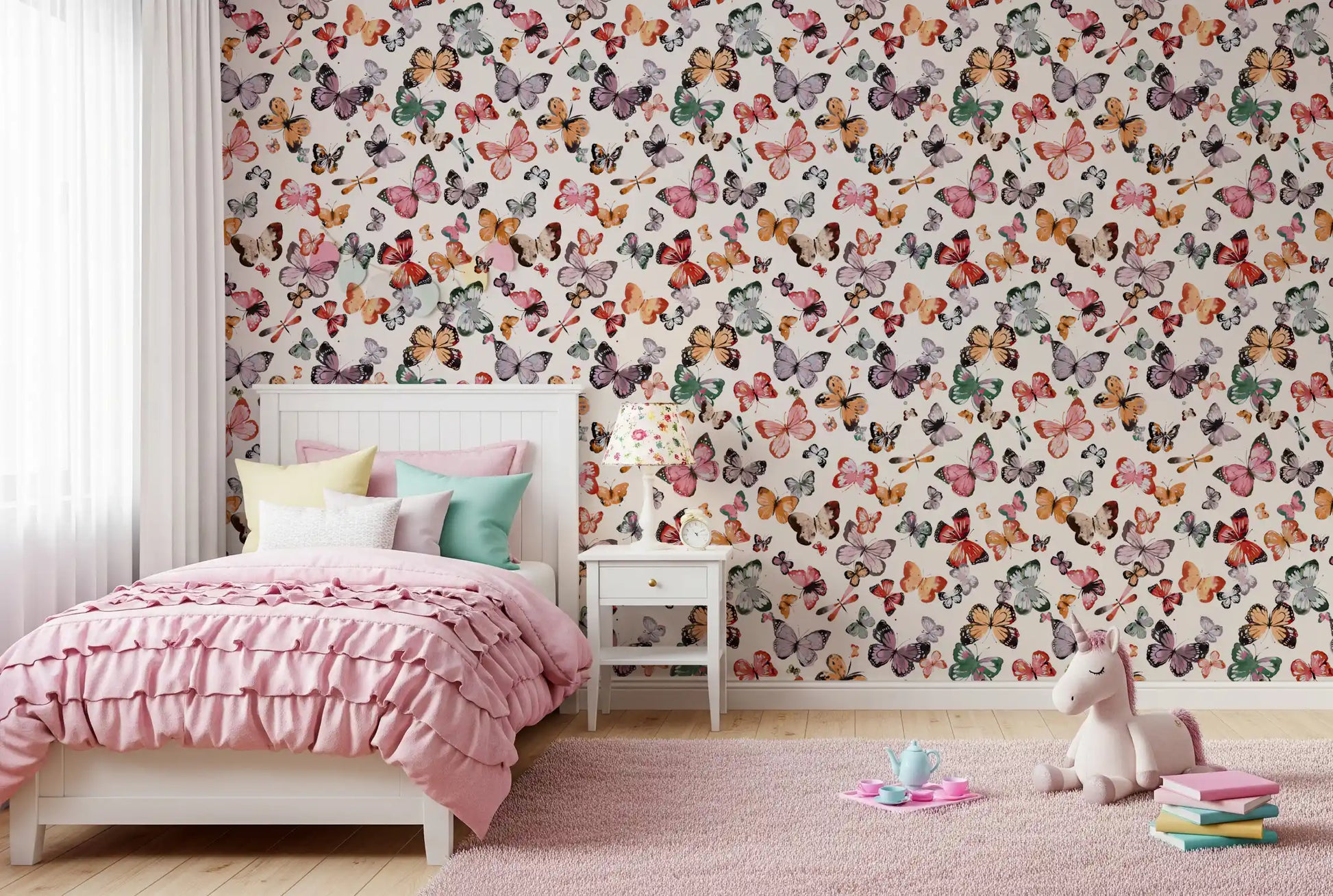 Nature butterfly wallpaper showing soft wing patterns and warm colour flow