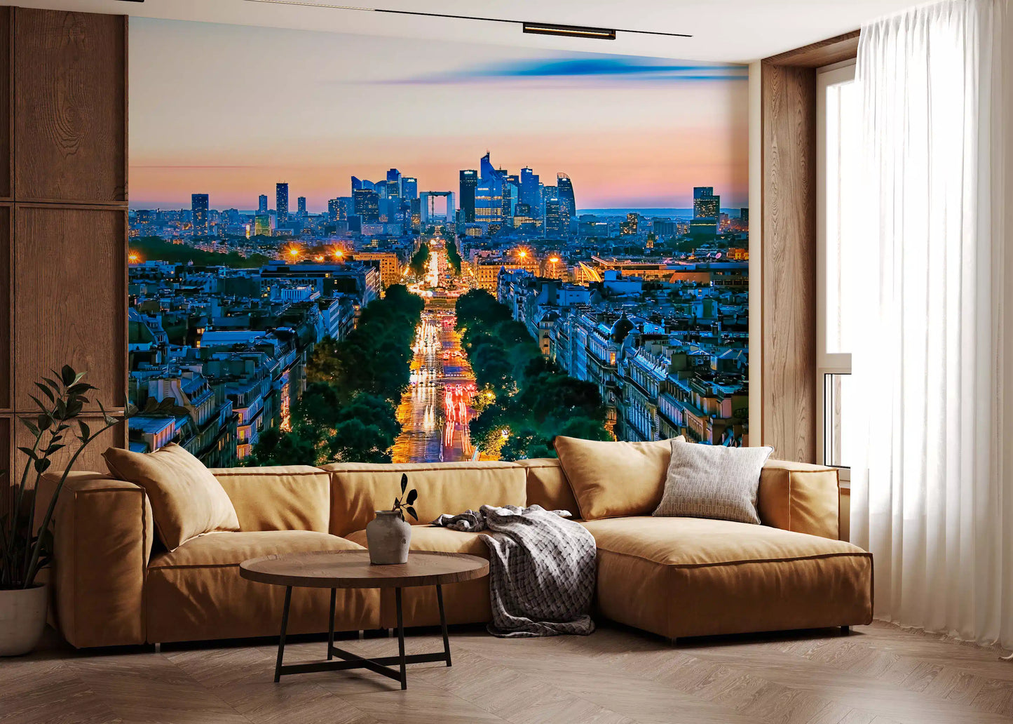 Champs-Élysées: Parisian Dusk Wall Mural