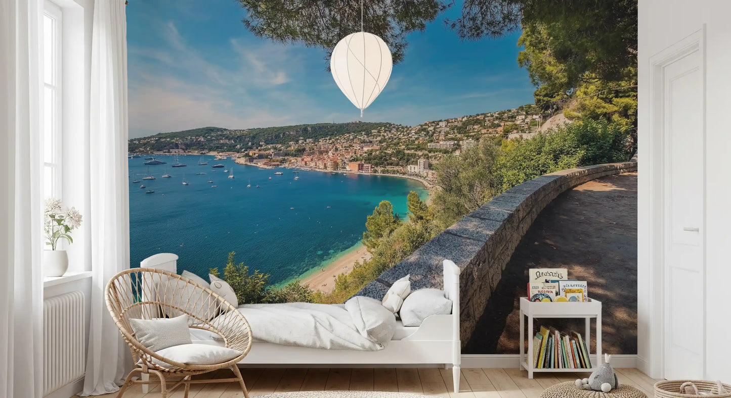 Villefranche-sur-Mer Coastal Escape Wall Mural