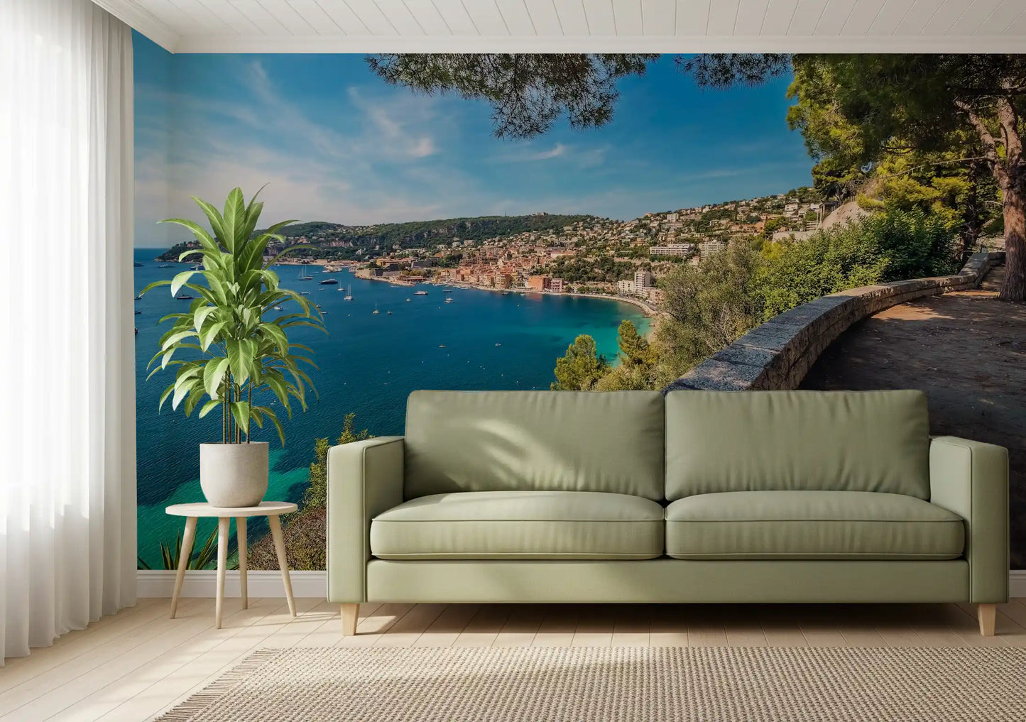 Villefranche-sur-Mer Coastal Escape Wall Mural