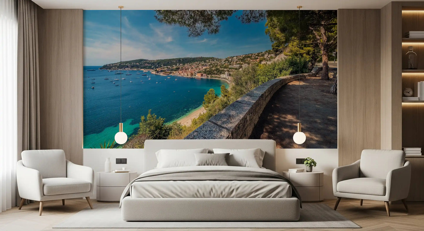 Villefranche-sur-Mer Coastal Escape Wall Mural