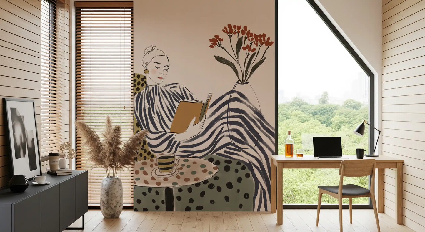 Stripes & Stories (Between Chapters) Wall Mural