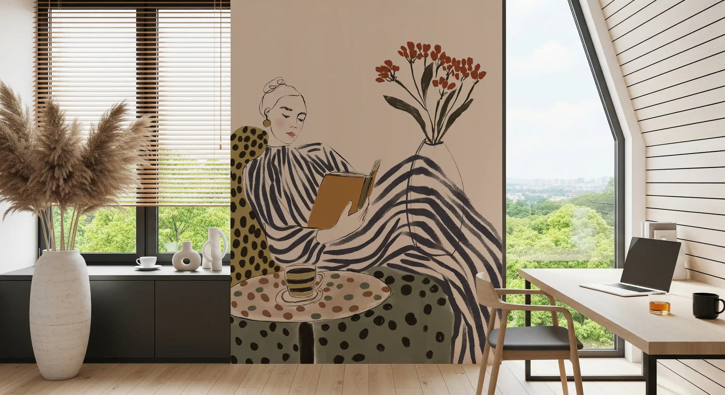 Stripes & Stories (Between Chapters) Wall Mural