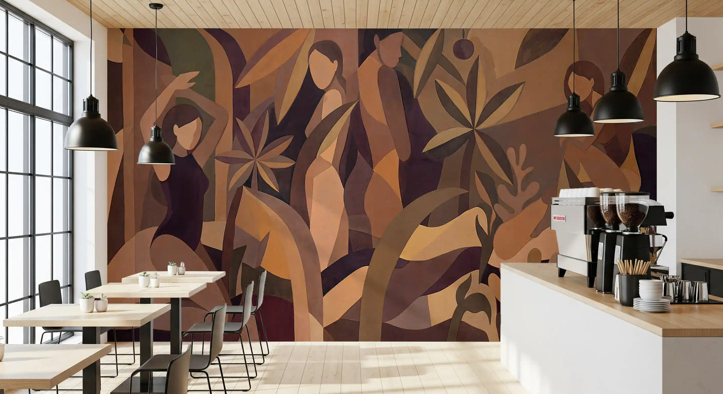 Amber Muse Wall Mural
