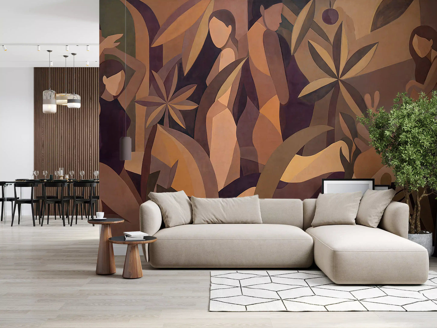 Amber Muse Wall Mural