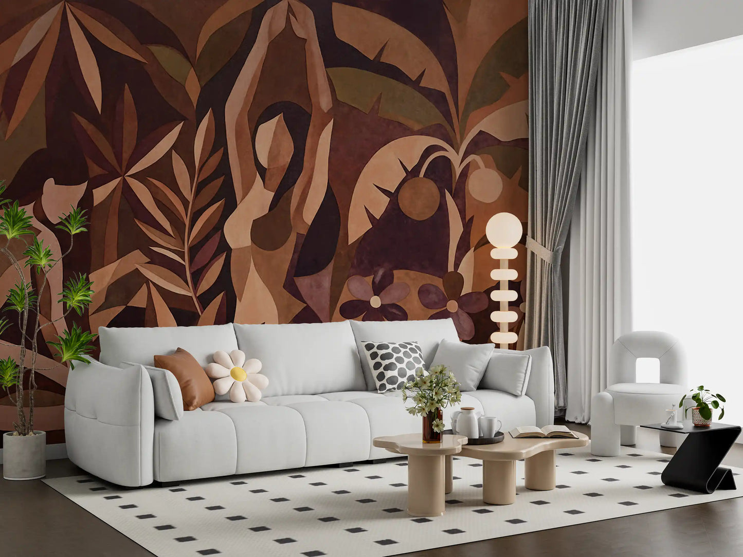 Amber Veil Wall Mural
