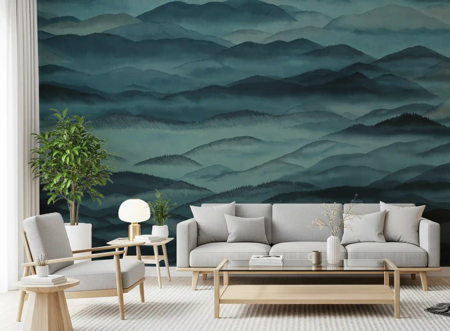 Roerich Hills Wall Mural