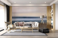 Painterly horizon stripes form the core of the Rotko Ash wall mural