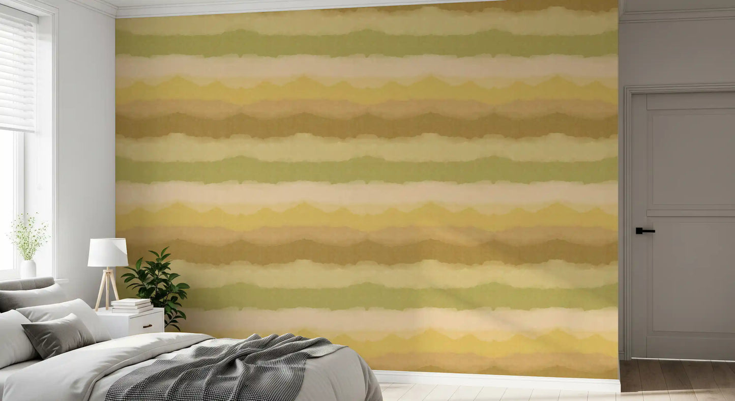 Relax Greenery Painted Horizon Wallpaper⁠