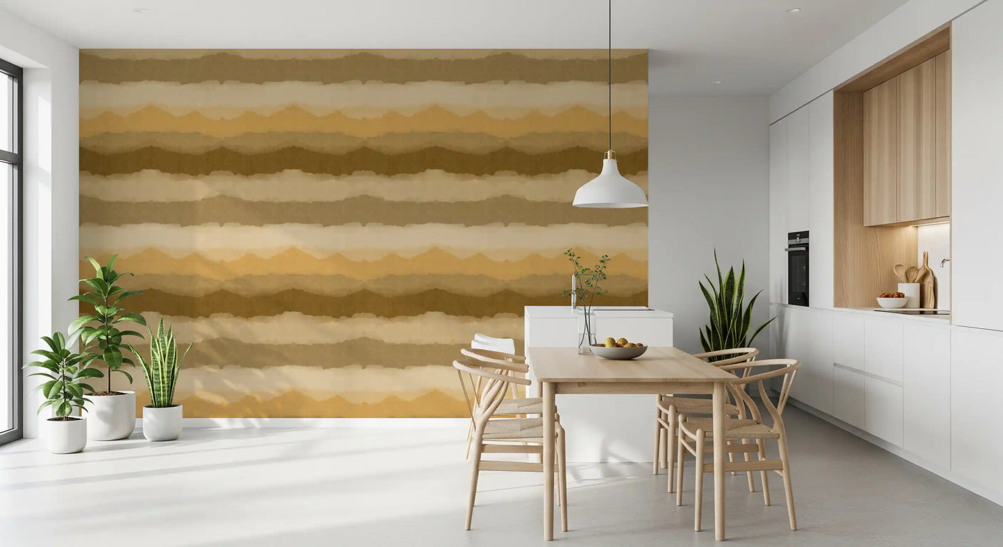 Relax Ocher Painted Horizon Wallpaper⁠