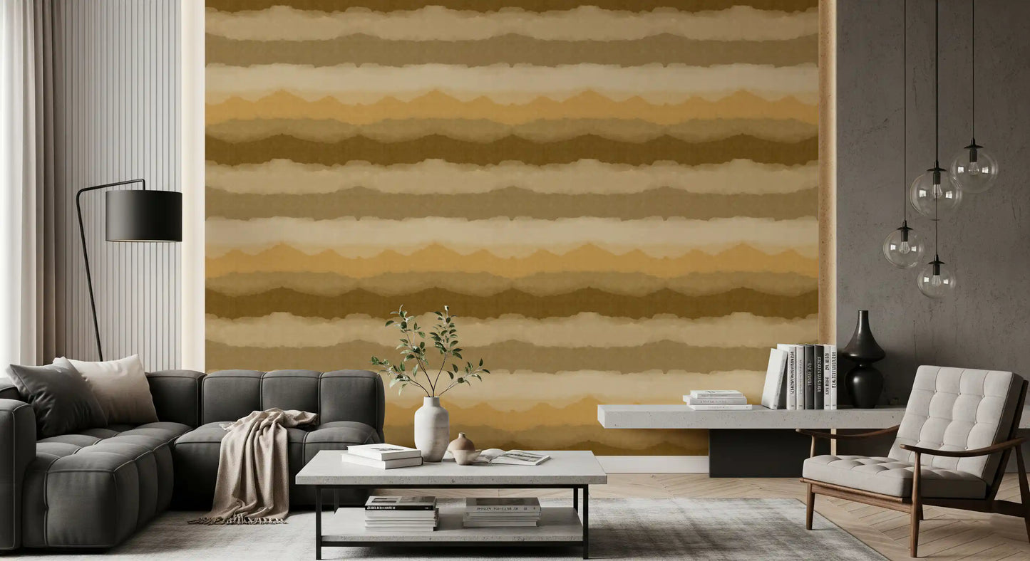 Relax Ocher Painted Horizon Wallpaper⁠