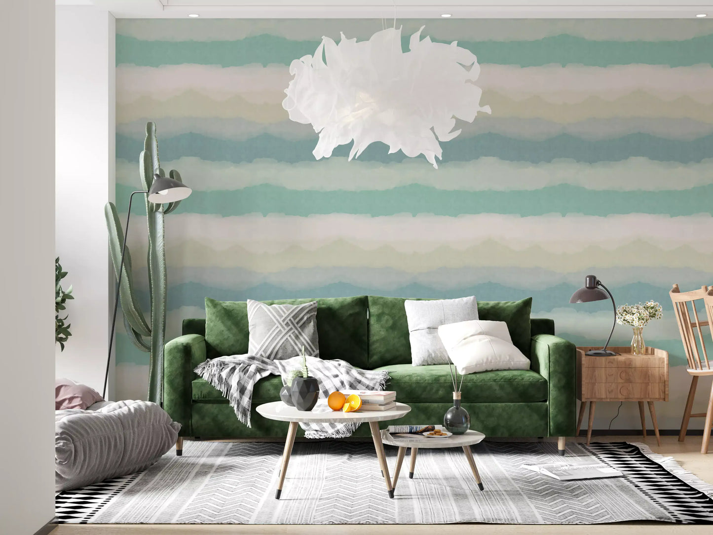 Relax Watery Painted Horizon Wallpaper⁠