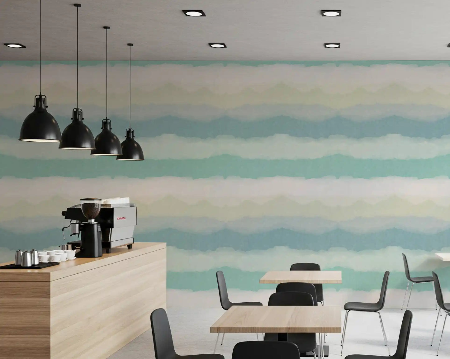 Relax Watery Painted Horizon Wallpaper⁠
