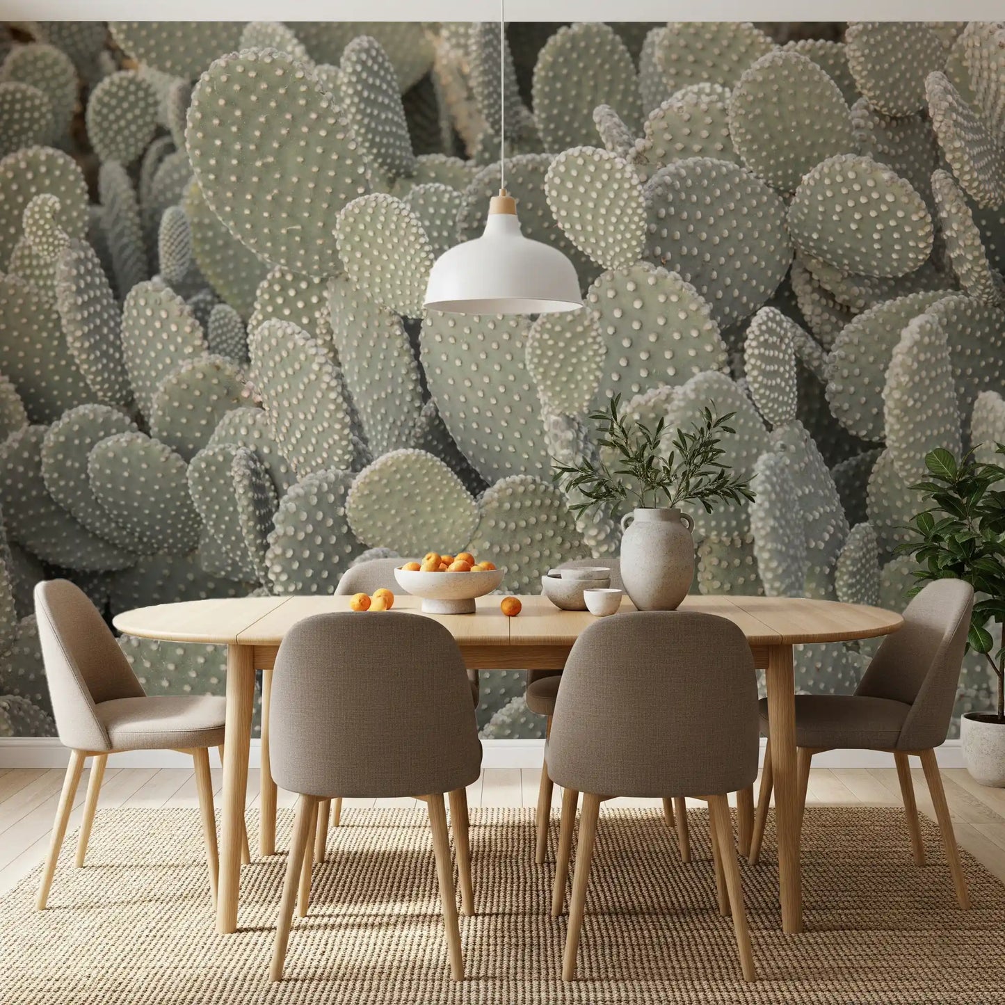 Cacti background Wall Mural