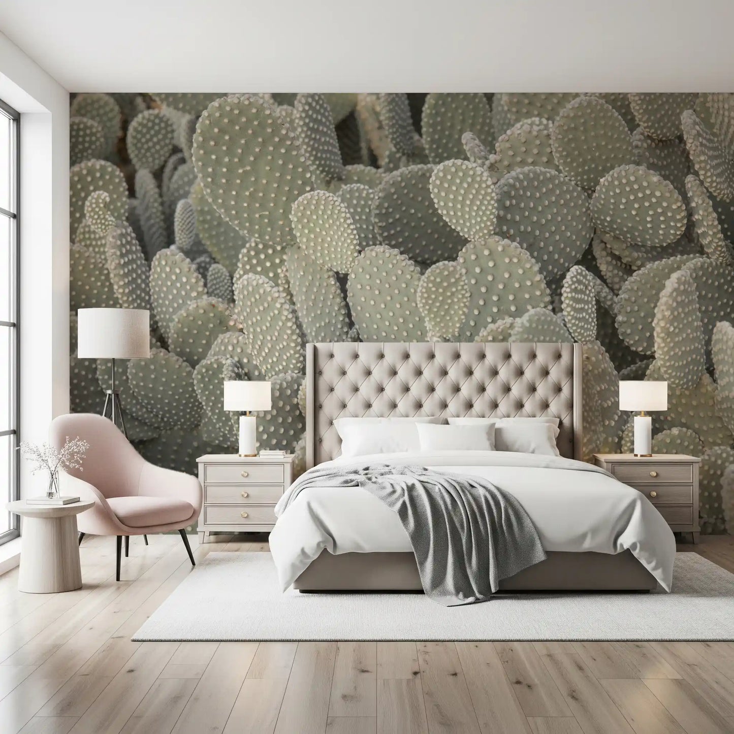 Cacti background Wall Mural