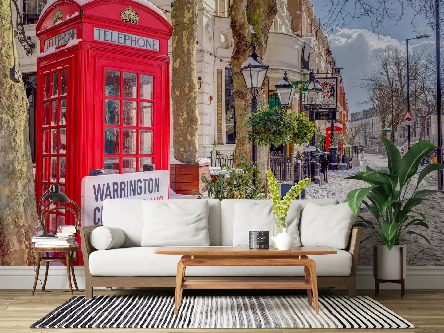 Maida Vale in snow Wall Mural