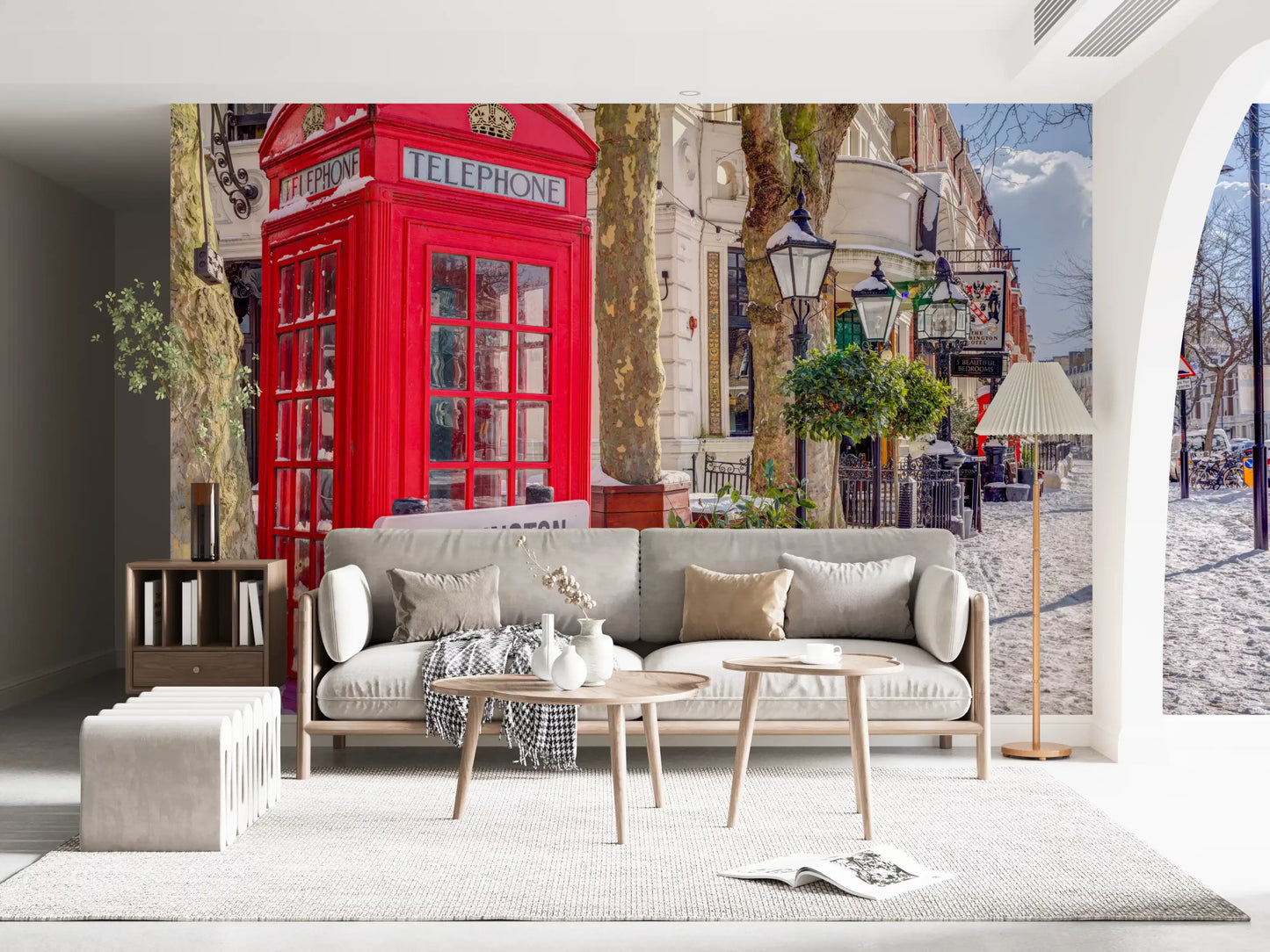 Maida Vale in snow Wall Mural